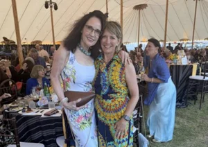 Guests at the Theatre Workshop of Nantucket gala at Bartlett’s Ocean View Farm